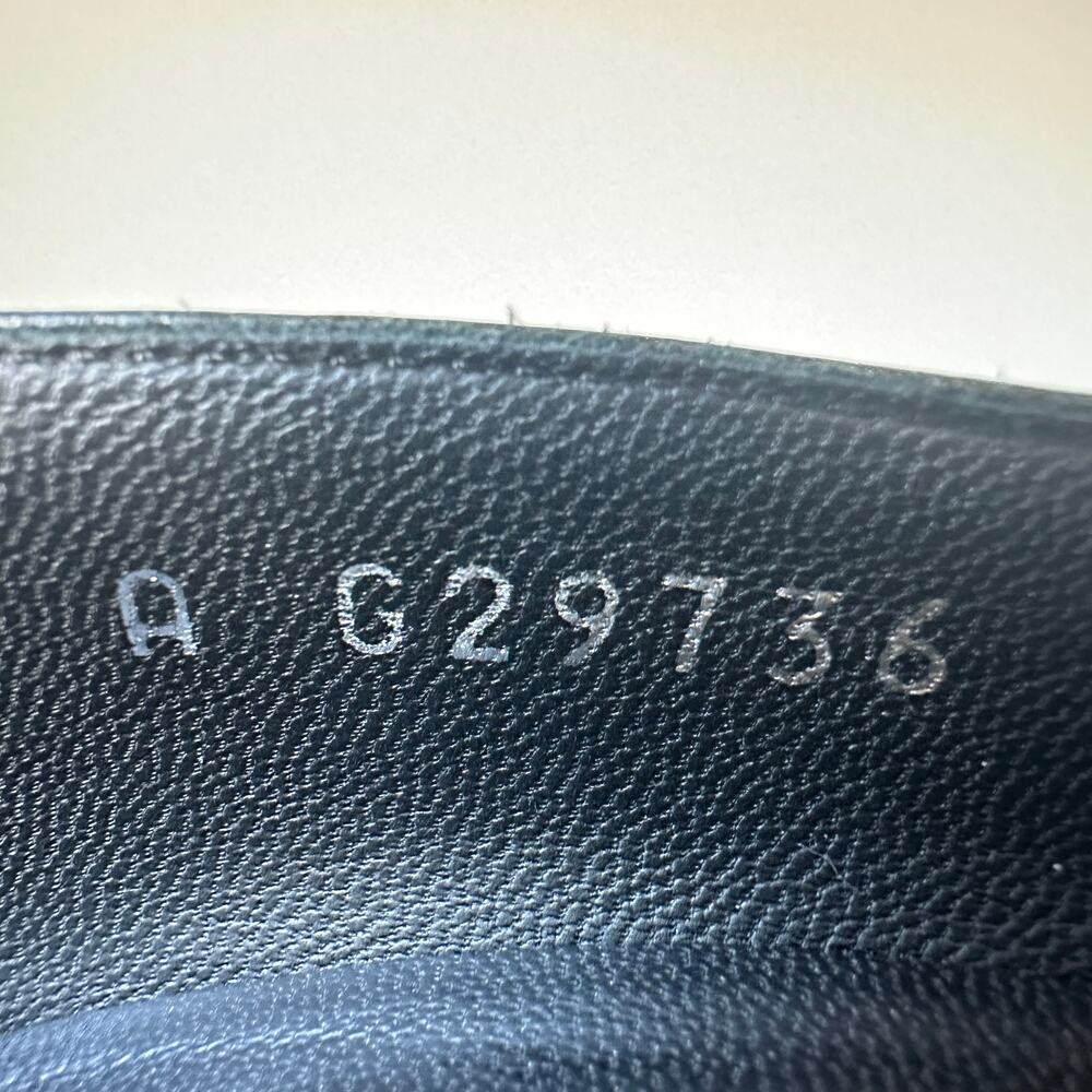 CHANEL 2014 CC Logo Cap Toe Knot Heel Pumps IT 37.5 Black - Picture 8 of 14